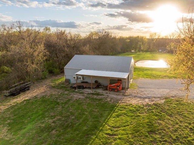 20609 NE 161st St, Kearney, MO 64060 - drone / aerial view featuring a water view