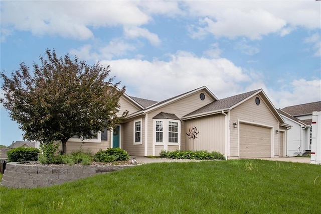 3204 SW Alice Ln, Lees Summit, MO 64082 - single story home with an attached garage and a front lawn