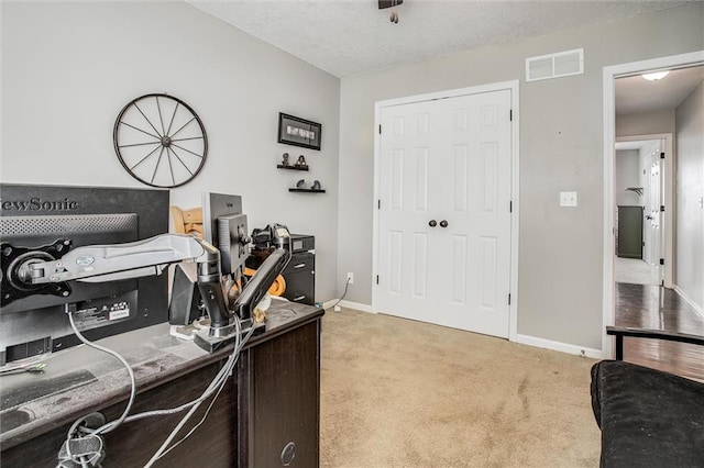 3204 SW Alice Ln, Lees Summit, MO 64082 - bedroom featuring light colored carpet, baseboards, visible vents, and a closet