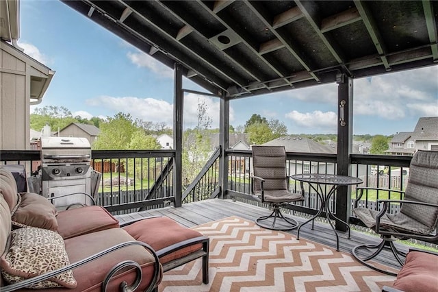 3204 SW Alice Ln, Lees Summit, MO 64082 - deck featuring area for grilling