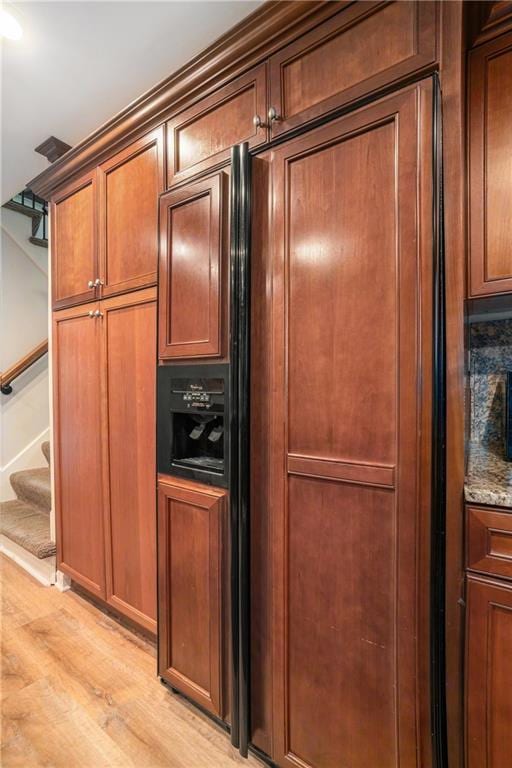 kitchen featuring light wood-style floors