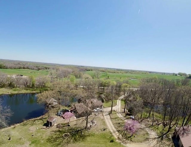 31025 203rd St, Leavenworth, KS 66048 - birds eye view of property with a water view
