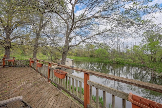 31025 203rd St, Leavenworth, KS 66048 - deck featuring a water view