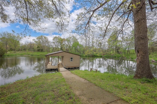 31025 203rd St, Leavenworth, KS 66048 - view of dock featuring a water view