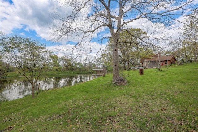31025 203rd St, Leavenworth, KS 66048 - view of yard featuring a water view