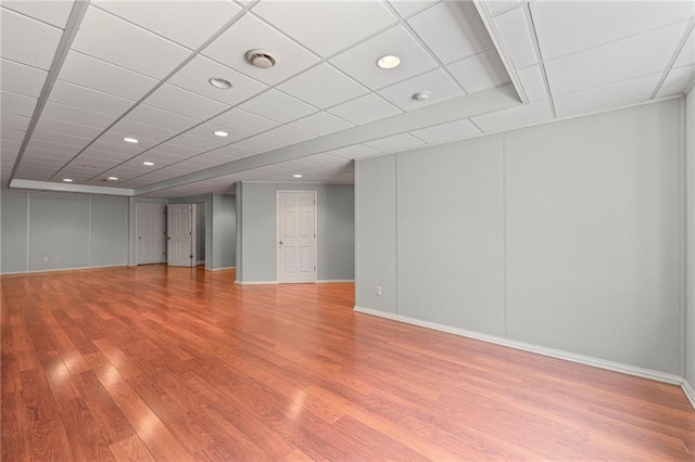 5108 W 150th St, Leawood, KS 66224 - unfurnished room featuring wood finished floors and recessed lighting