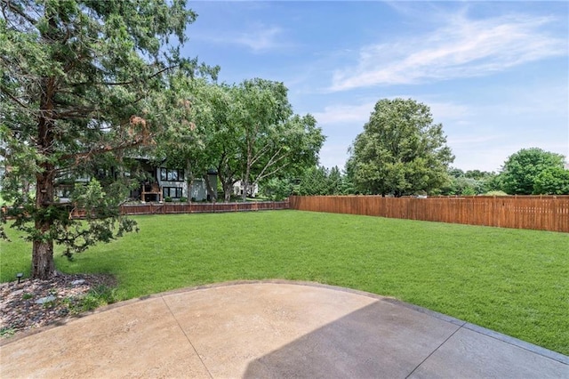 5108 W 150th St, Leawood, KS 66224 - view of yard featuring a patio area