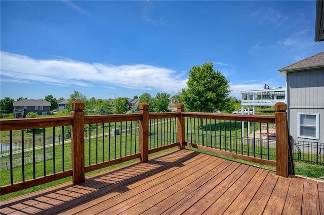 496 S 137th St, Bonner Springs, KS 66012 - wooden terrace featuring a yard