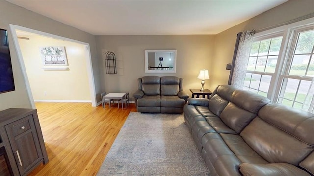 11706 W 69th St, Shawnee, KS 66203 - living room with light wood-style floors and baseboards
