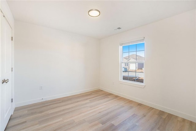 3806-3808 NW 93rd St, Kansas City, MO 64132 - unfurnished room with light wood-type flooring and baseboards