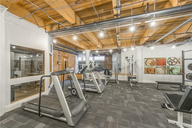 715 May St Unit 328, Kansas City, MO 64105 - gym with carpet flooring