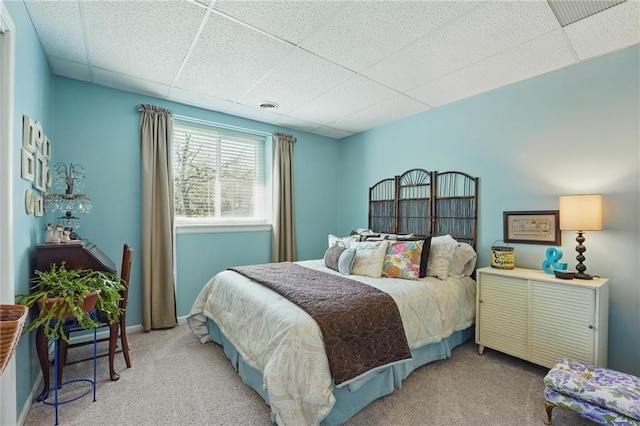 62 Beach Dr, Lake Tapawingo, MO 64015 - carpeted bedroom with a paneled ceiling
