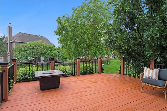 14215 W 157th Ter, Olathe, KS 66062 - wooden terrace with a lawn