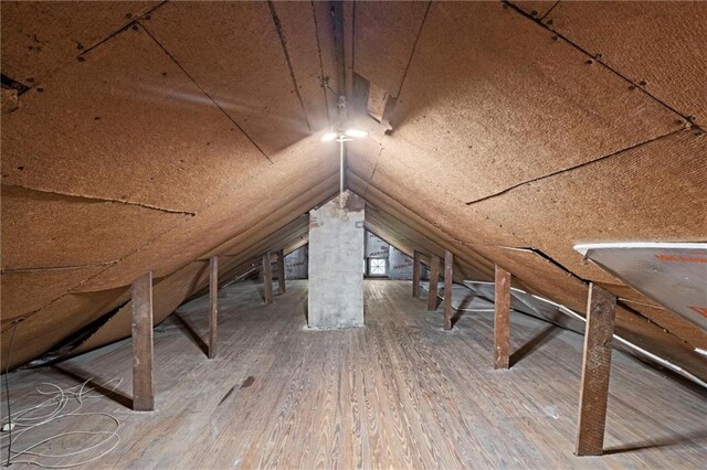 view of attic