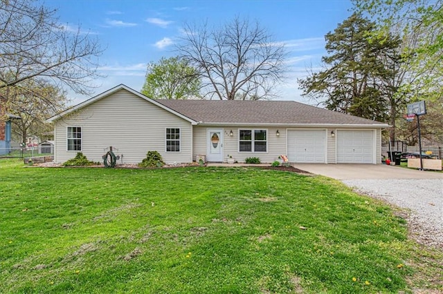 204 Lynn St, Lathrop, MO 64465 - single story home with driveway and an attached garage