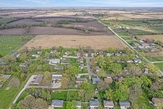 204 Lynn St, Lathrop, MO 64465 - aerial view of property's location featuring rural landscape and rows of crops