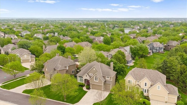 drone / aerial view featuring a residential view