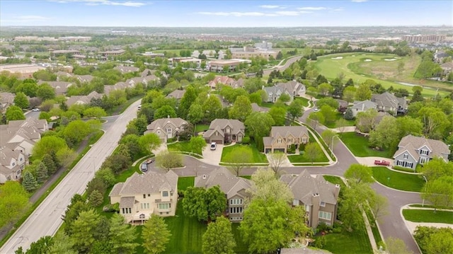 bird's eye view featuring a residential view