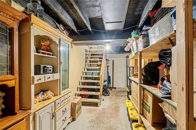 view of storage room