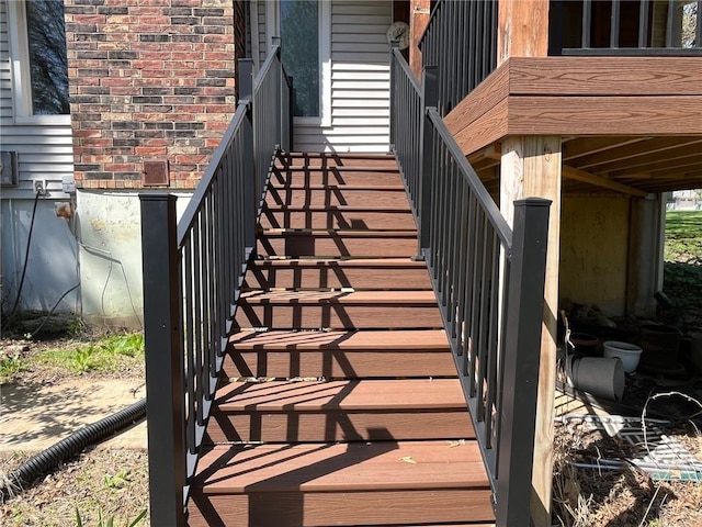 view of staircase