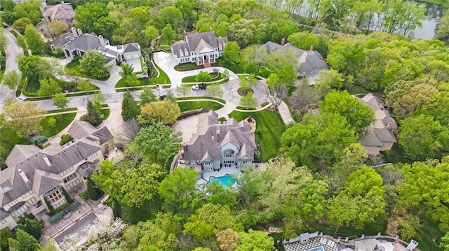 birds eye view of property featuring a residential view