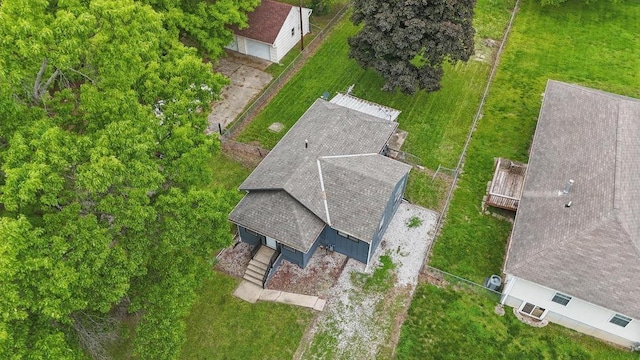view from above of property