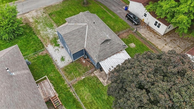 view from above of property