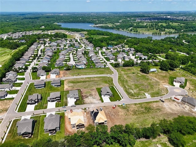 24919 W 145th St, Olathe, KS 66061 - aerial overview of property's location featuring a large body of water and nearby suburban area