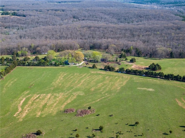 aerial view of sparsely populated area