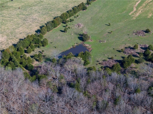 aerial overview of property's location featuring a nearby body of water