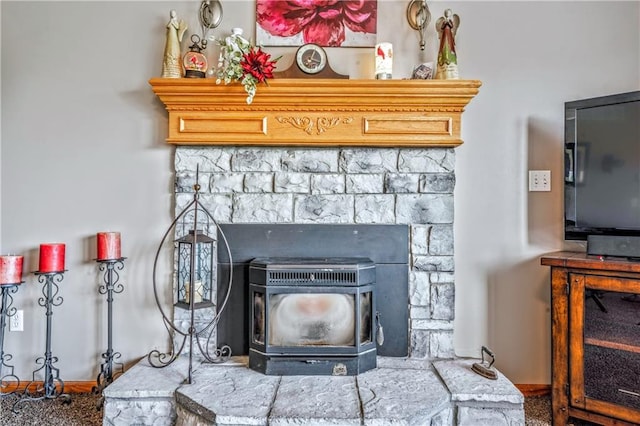 30994 W 98th St, De Soto, KS 66018 - detailed view of a wood stove