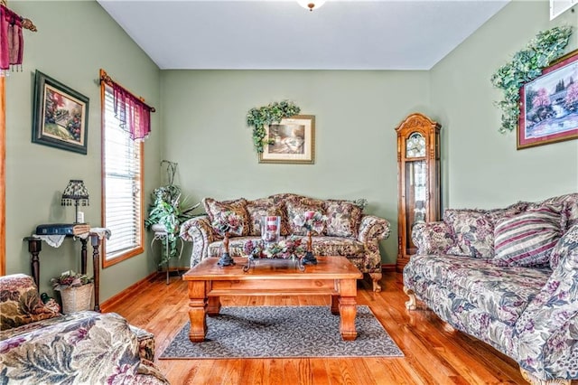 30994 W 98th St, De Soto, KS 66018 - living area featuring wood finished floors and baseboards