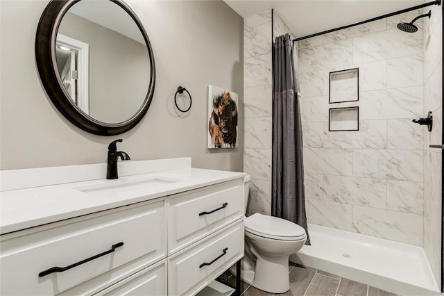 14095 S Mullen St, Olathe, KS 66062 - full bathroom with a shower stall, toilet, and vanity