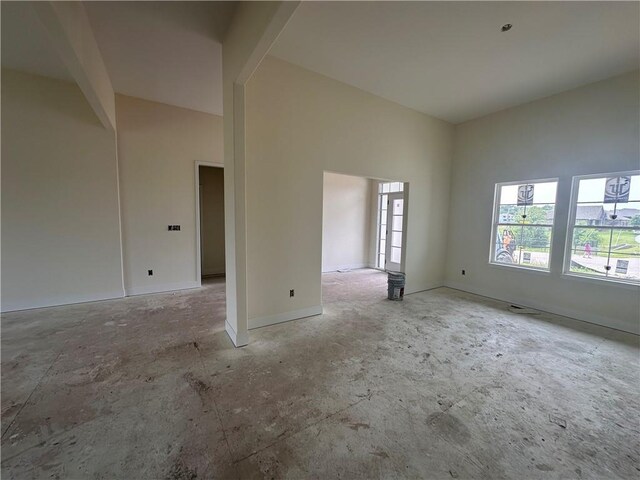 2211 Prairie Creek Dr, Kearney, MO 64060 - unfurnished room with a towering ceiling and baseboards