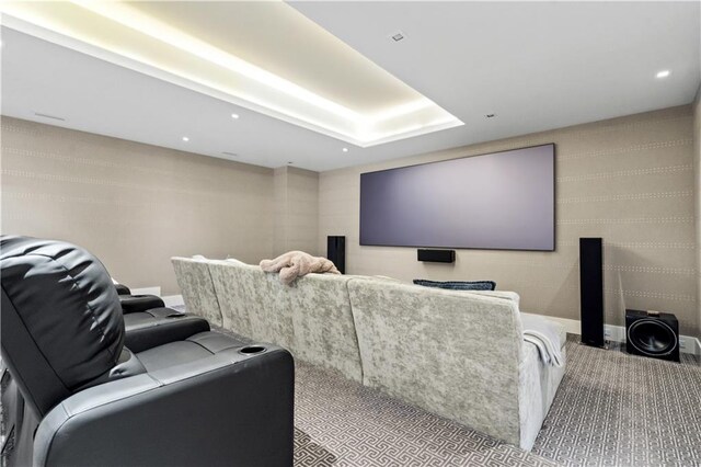 10712 W 165th St, Overland Park, KS 66221 - cinema with carpet and recessed lighting