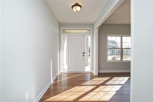 18256 W 166th St, Olathe, KS 66062 - foyer with wood finished floors and baseboards