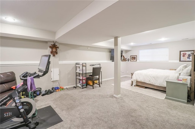 1215 Nottingham Dr, Warrensburg, MO 64093 - bedroom featuring baseboards and carpet