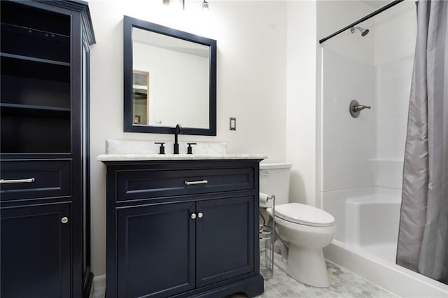 1804 Kenmar Dr, Manhattan, KS 66502 - bathroom with a shower stall, toilet, and vanity