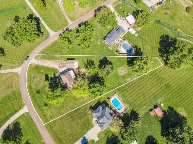 aerial overview of property's location with property boundaries highlighted