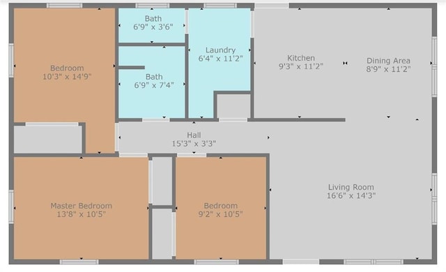 312 W Pine St, Butler, MO 64730 - property floor plan