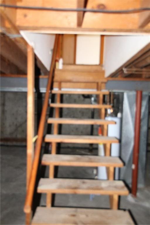 view of stairway