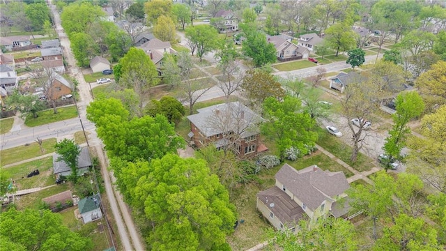 bird's eye view featuring a residential view
