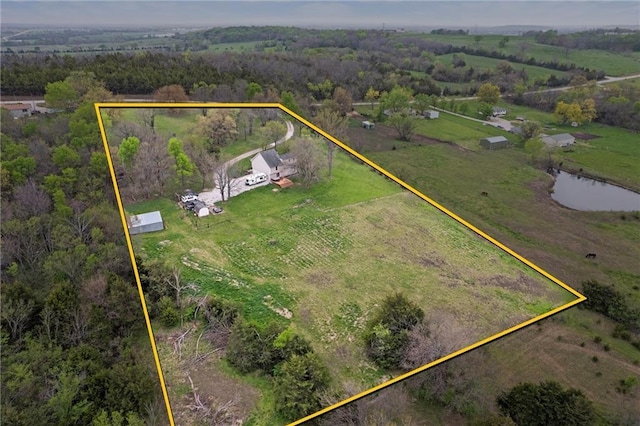 28274 W 311th St, Paola, KS 66071 - view of rural area with property parcel outlined