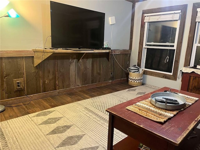 living room featuring wood finished floors