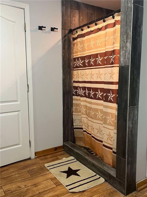 room details with wood finished floors