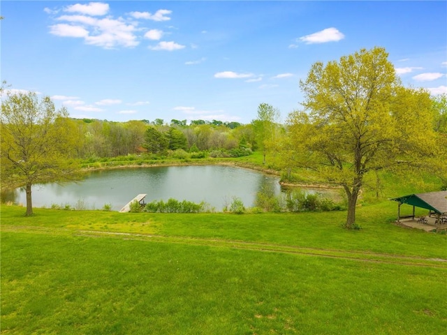 8725 Nebo Hills Rd, Liberty, MO 64068 - view of water feature with a gazebo