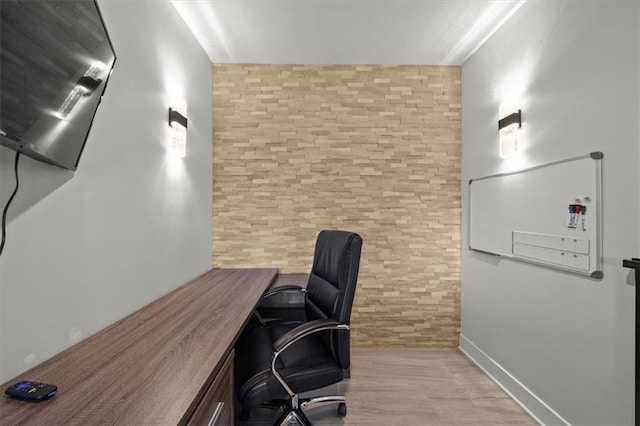 6309 NW 58th Ter, Kansas City, MO 64151 - home office featuring wood finished floors