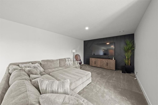 6309 NW 58th Ter, Kansas City, MO 64151 - carpeted living room featuring recessed lighting