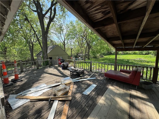 view of deck