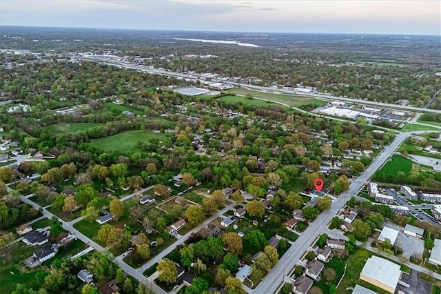 aerial view of property and surrounding area